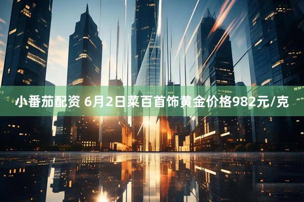小番茄配资 6月2日菜百首饰黄金价格982元/克