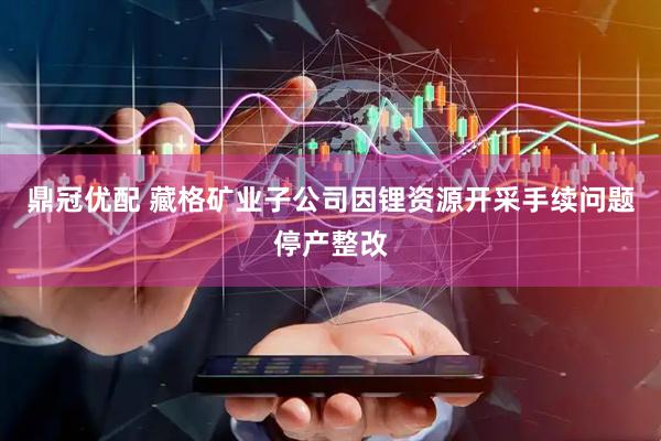 鼎冠优配 藏格矿业子公司因锂资源开采手续问题停产整改